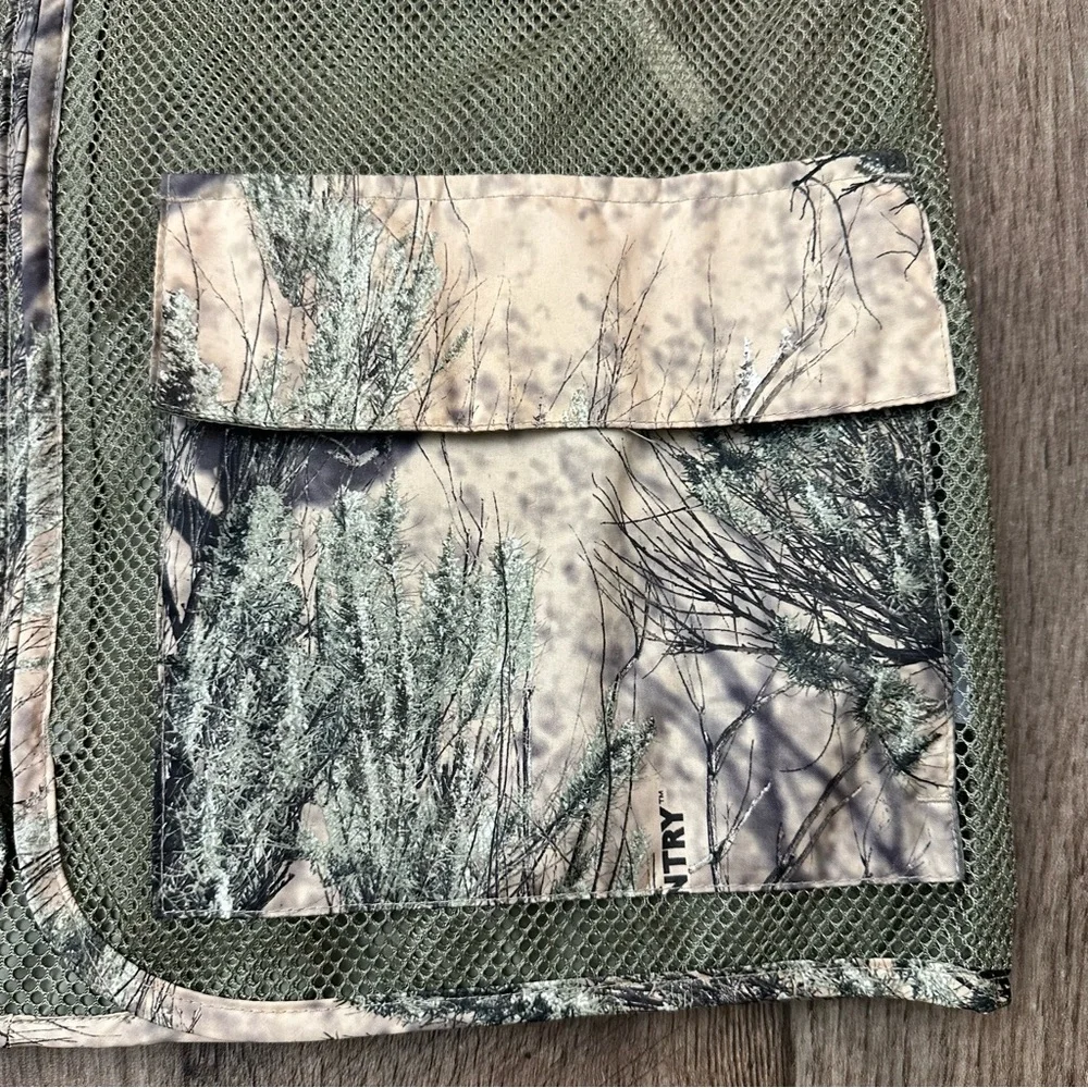Cabela’s Herter’s Mesh lightweight Hunting Fishing Vest Men’s Size S Camo Green